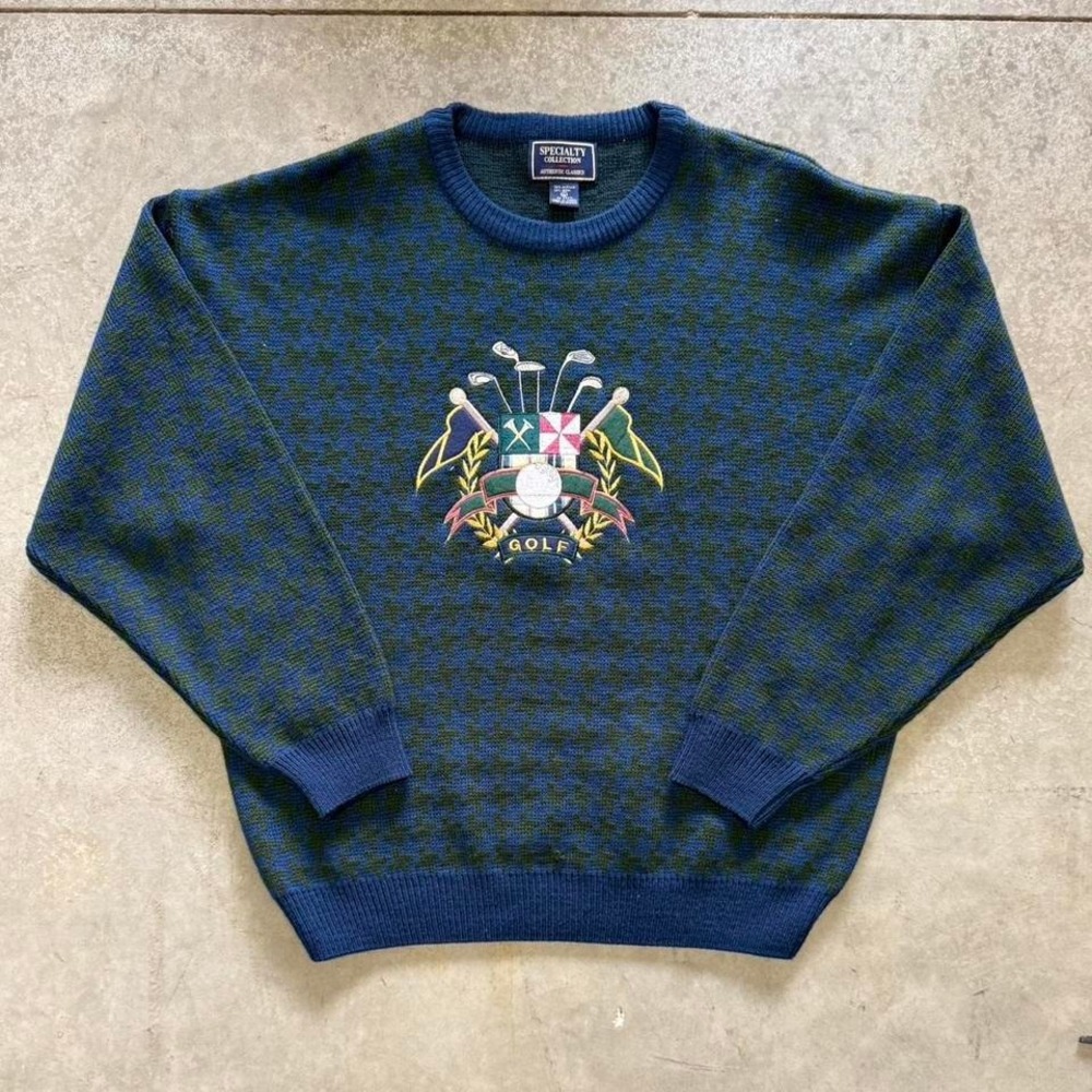 Speciality Collection Men's Vintage 90s Golf Knitted Sweater Sz XL